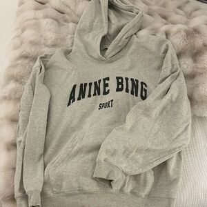 Anine Bing Sport Heather Gray Hoodie